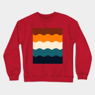 Rainbow Retro Pattern Crewneck Sweatshirt